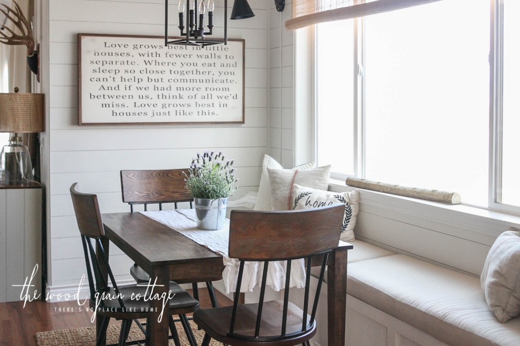 New Chairs In The Breakfast Nook by The Wood Grain Cottage