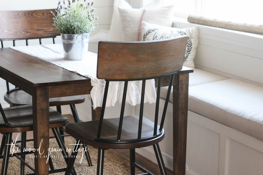 New Chairs In The Breakfast Nook by The Wood Grain Cottage