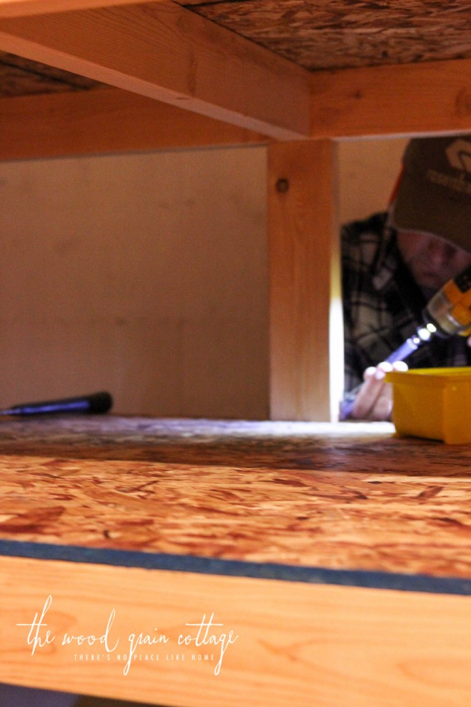 DIY Basement Shelving by The Wood Grain Cottage