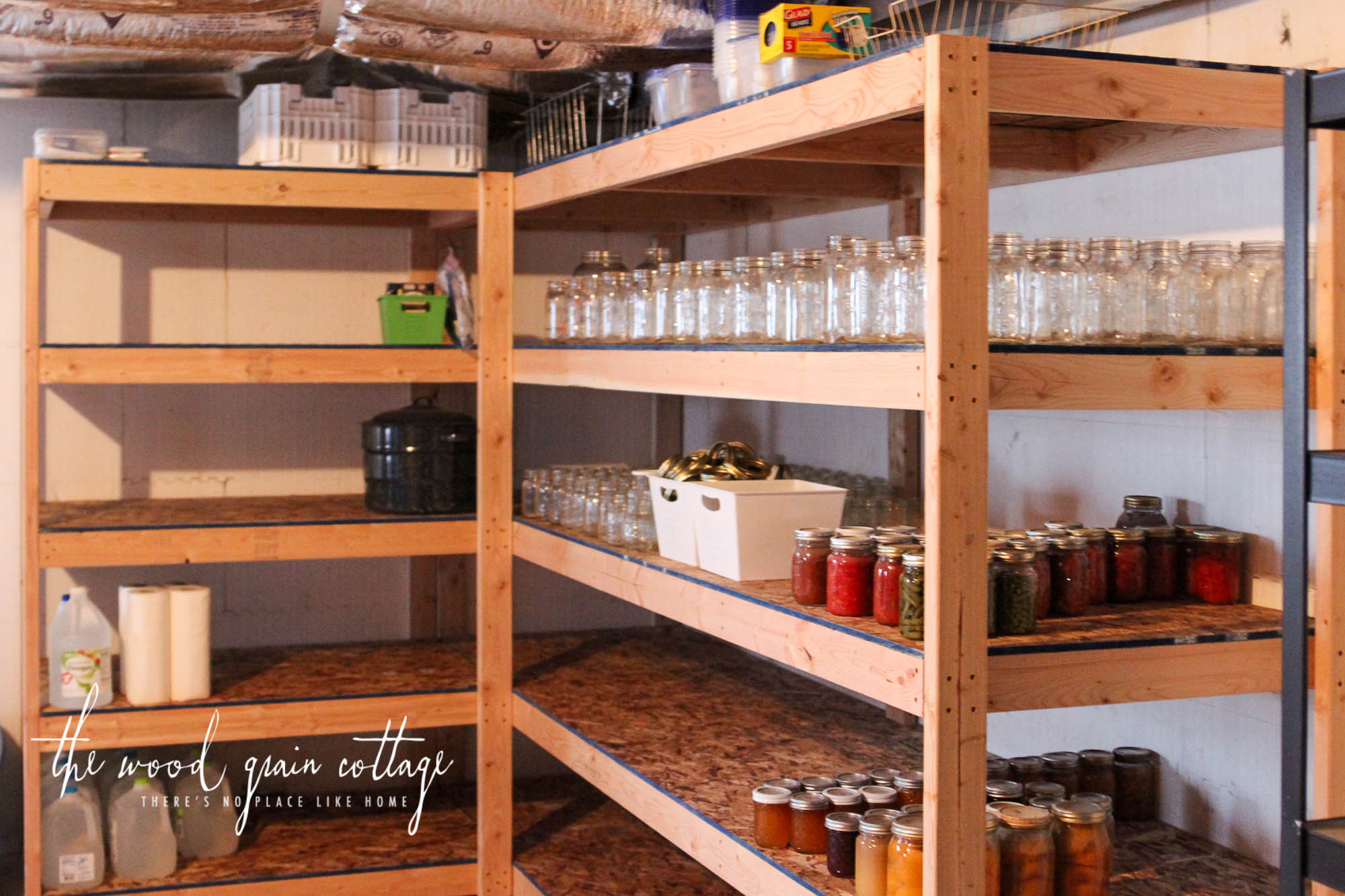 DIY Basement Shelving by The Wood Grain Cottage 36