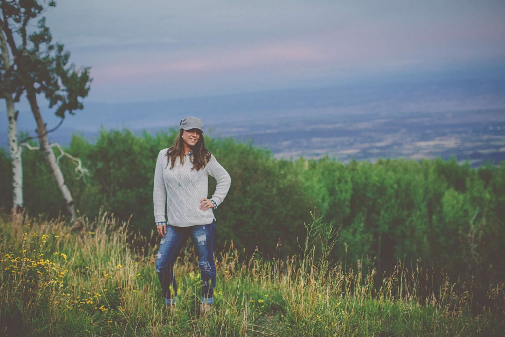 Layered Cable Knit Sweater by The Wood Grain Cottage