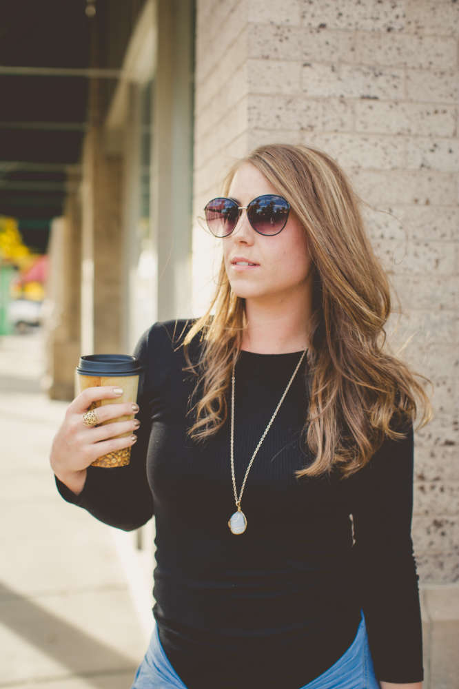 Fashion Friday: Denim & Leather by The Wood Grain Cottage