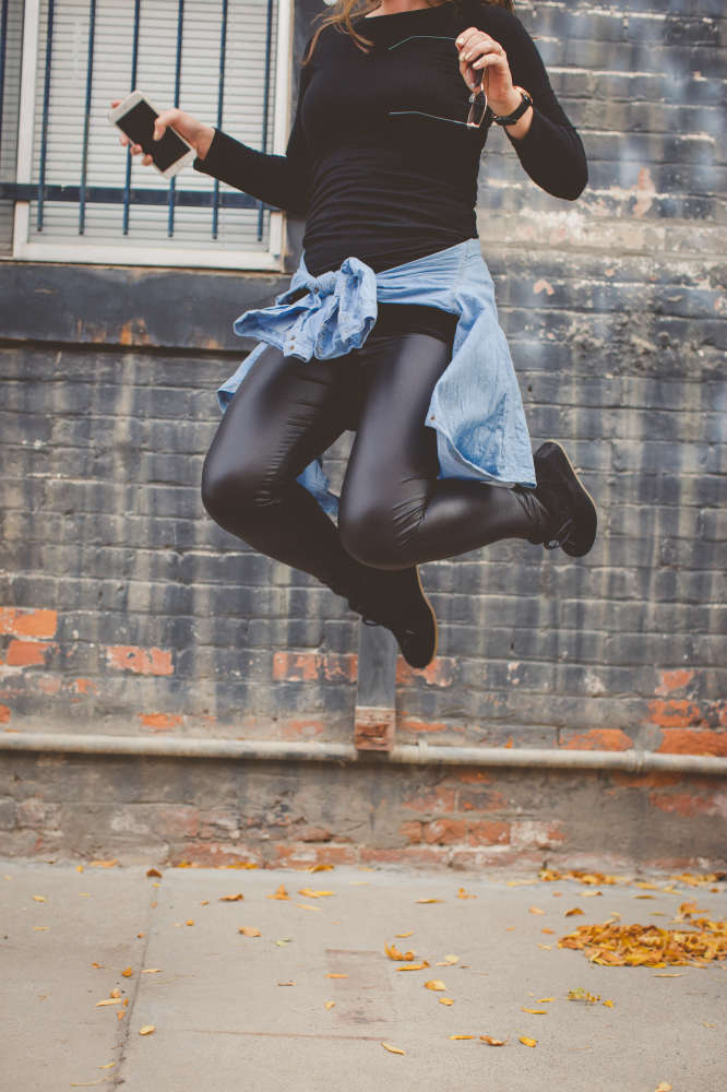 Fashion Friday: Denim & Leather by The Wood Grain Cottage