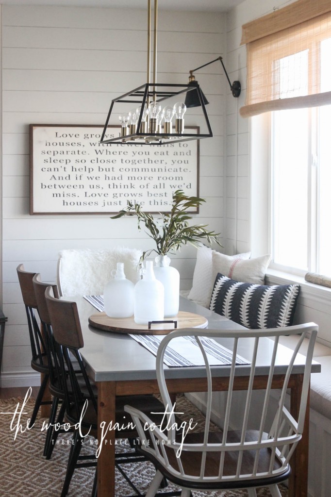 New Breakfast Nook Table by The Wood Grain Cottage