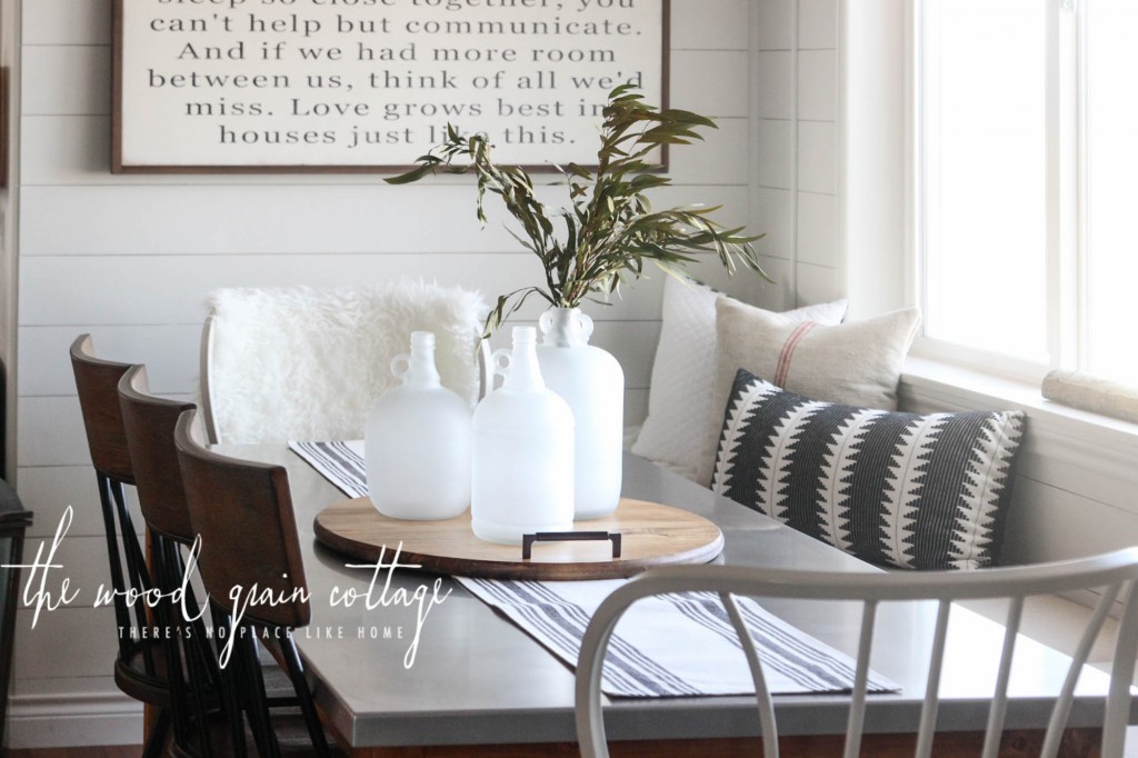 New Breakfast Nook Table by The Wood Grain Cottage