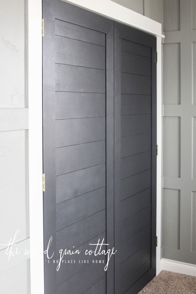 New Office Closet Doors by The Wood Grain Cottage