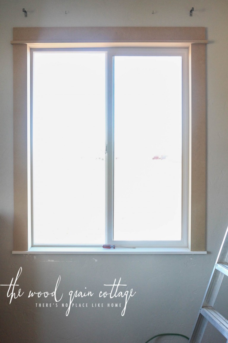 New Office Window Trim The Wood Grain Cottage