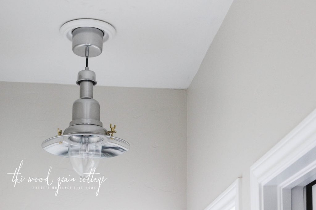 Updating Our Hallway Lighting by The Wood Grain Cottage