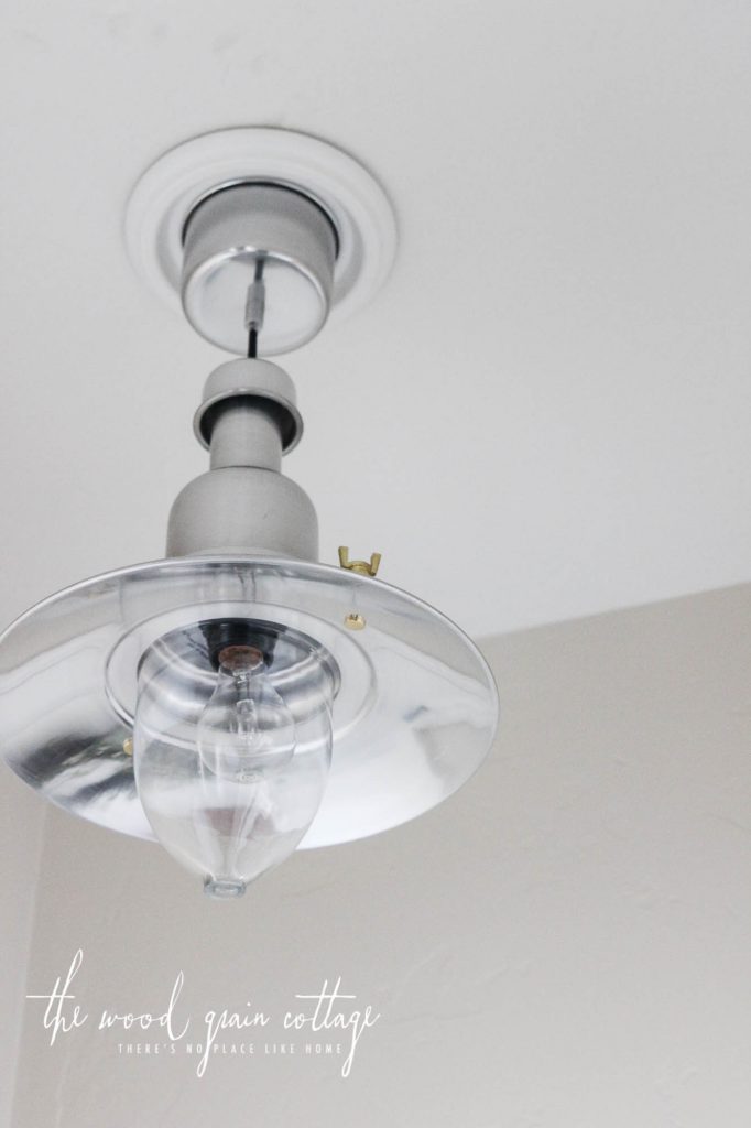 Updating Our Hallway Lighting by The Wood Grain Cottage