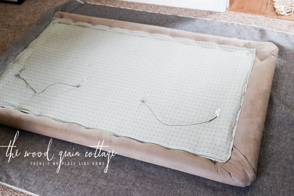 Guest Bedroom Headboard Makeover by The Wood Grain Cottage