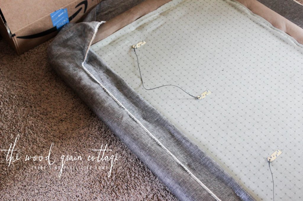Guest Bedroom Headboard Makeover by The Wood Grain Cottage