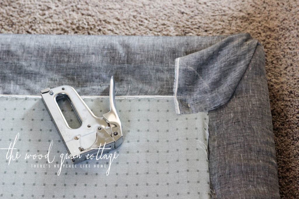 Guest Bedroom Headboard Makeover by The Wood Grain Cottage