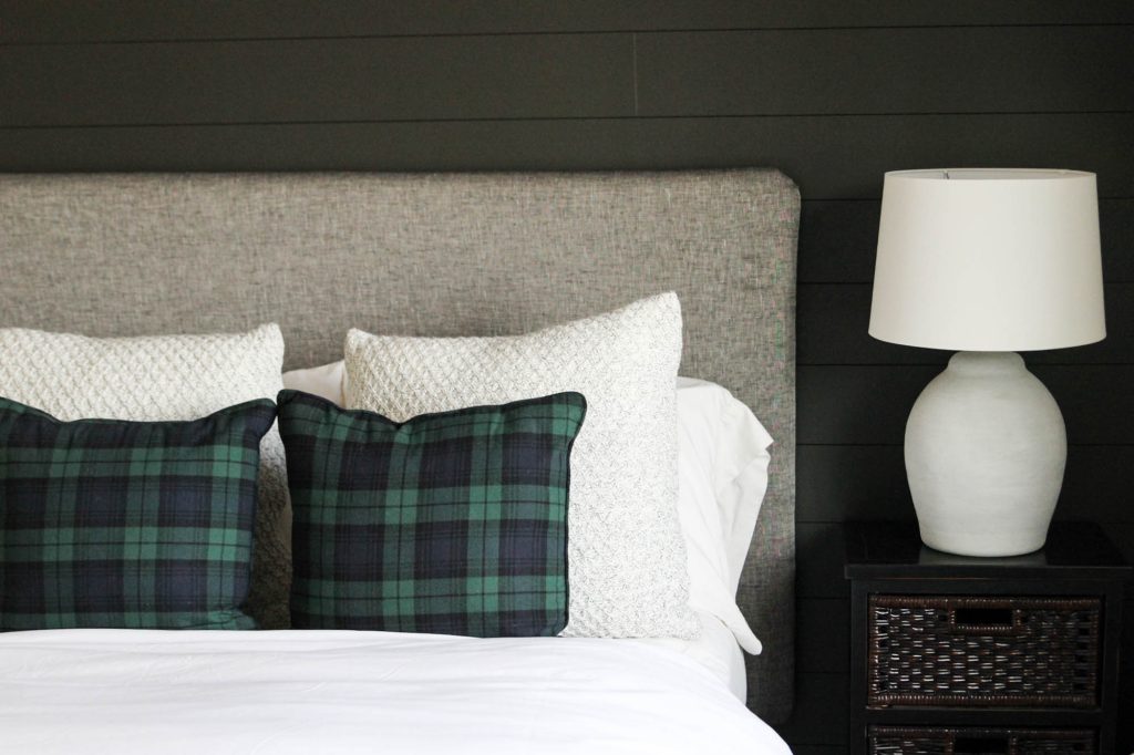 Guest Bedroom Headboard Makeover by The Wood Grain Cottage