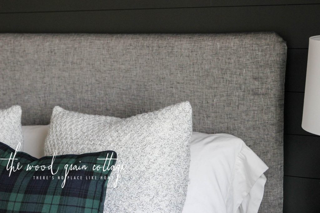 Guest Bedroom Headboard Makeover by The Wood Grain Cottage