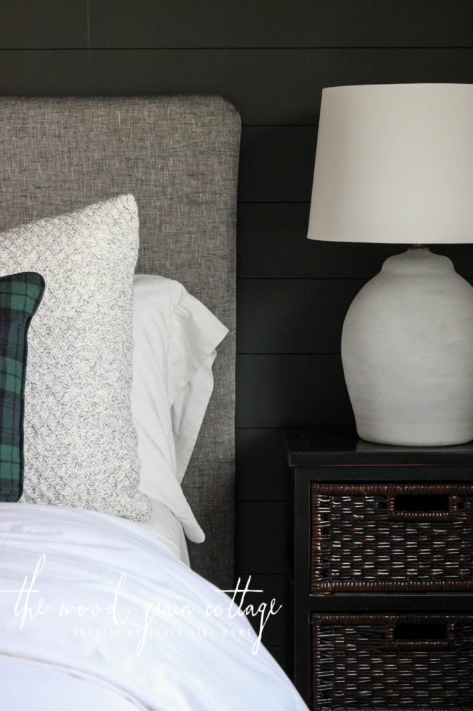 Guest Bedroom Headboard Makeover by The Wood Grain Cottage