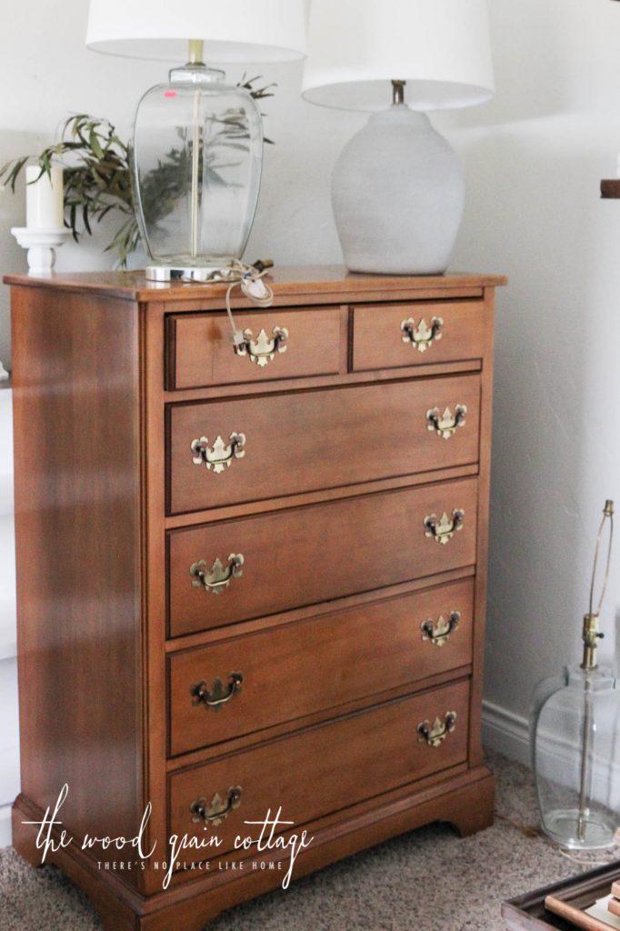 Guest Bedroom Dresser Makeover by The Wood Grain Cottage