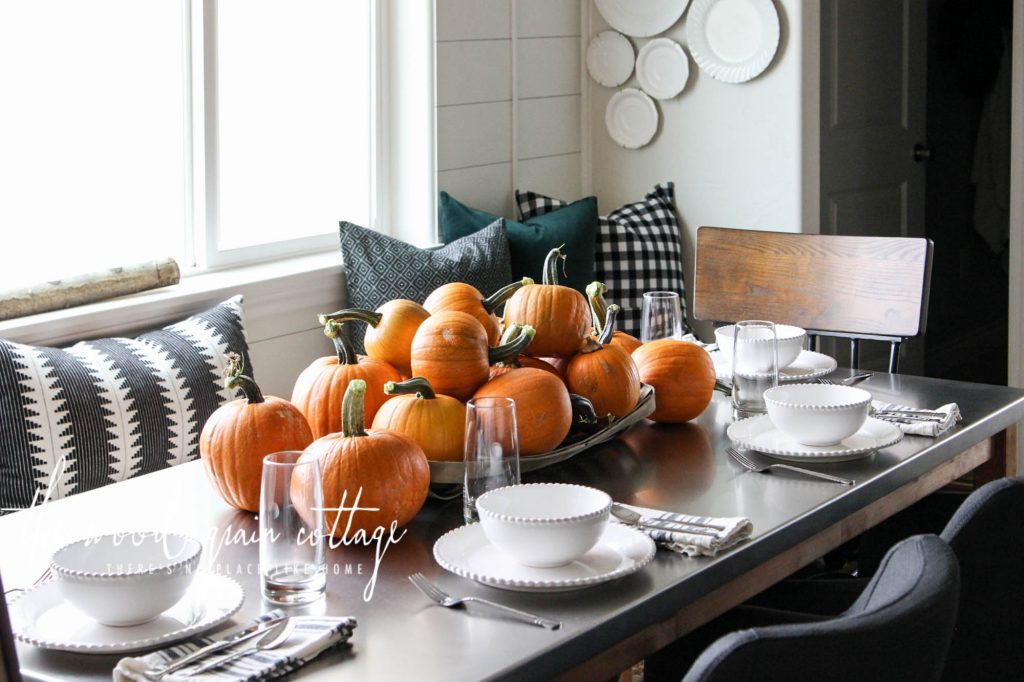 Pumpkin Fall Table by The Wood Grain Cottage