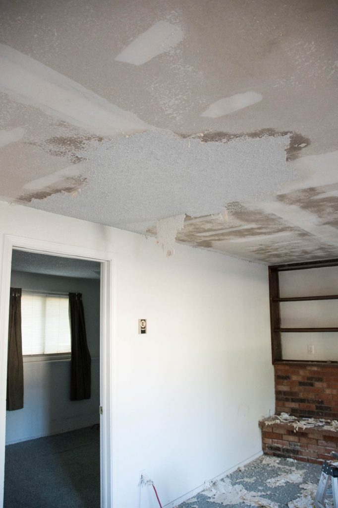 Scraping Popcorn Ceilings Removing The Carpet The Wood Grain