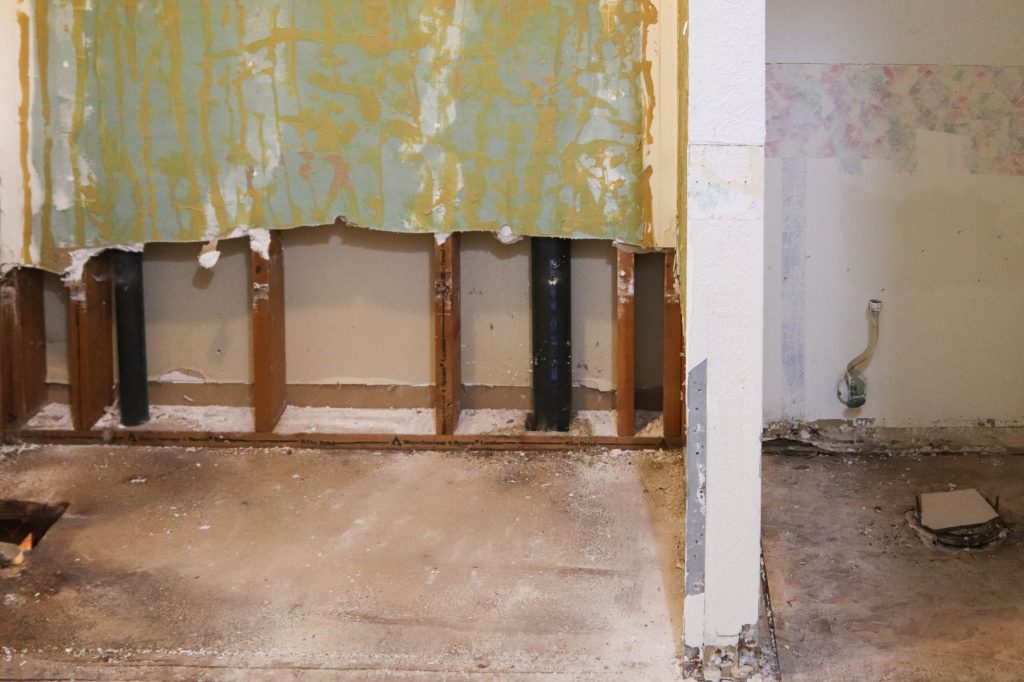 Demo'ing The Hall Bathroom by The Wood Grain Cottage