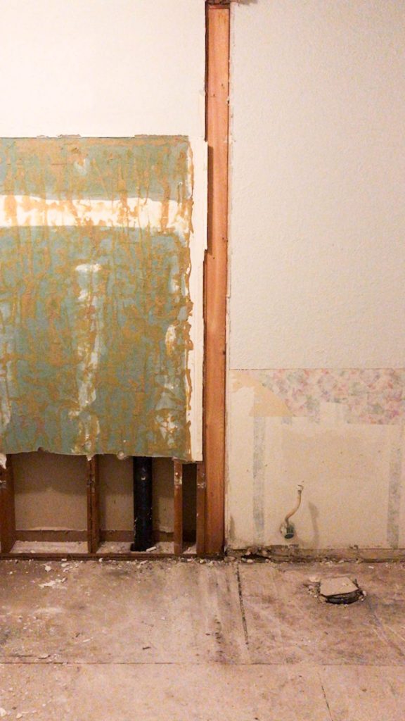 Demo'ing The Hall Bathroom by The Wood Grain Cottage