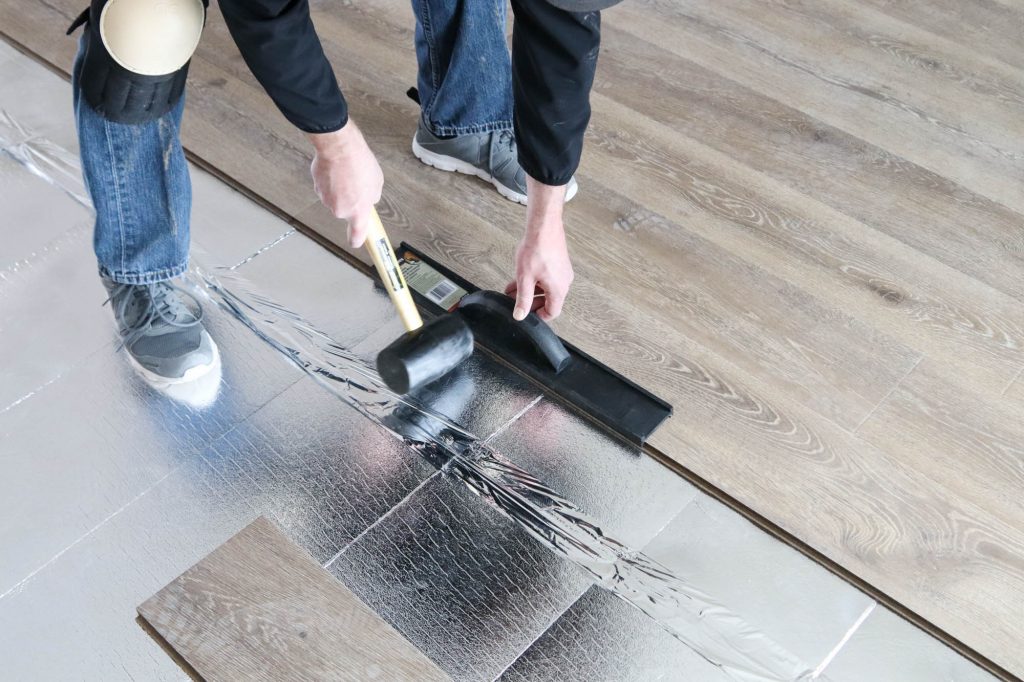 How We Installed Our Laminate Flooring by The Wood Grain Cottage