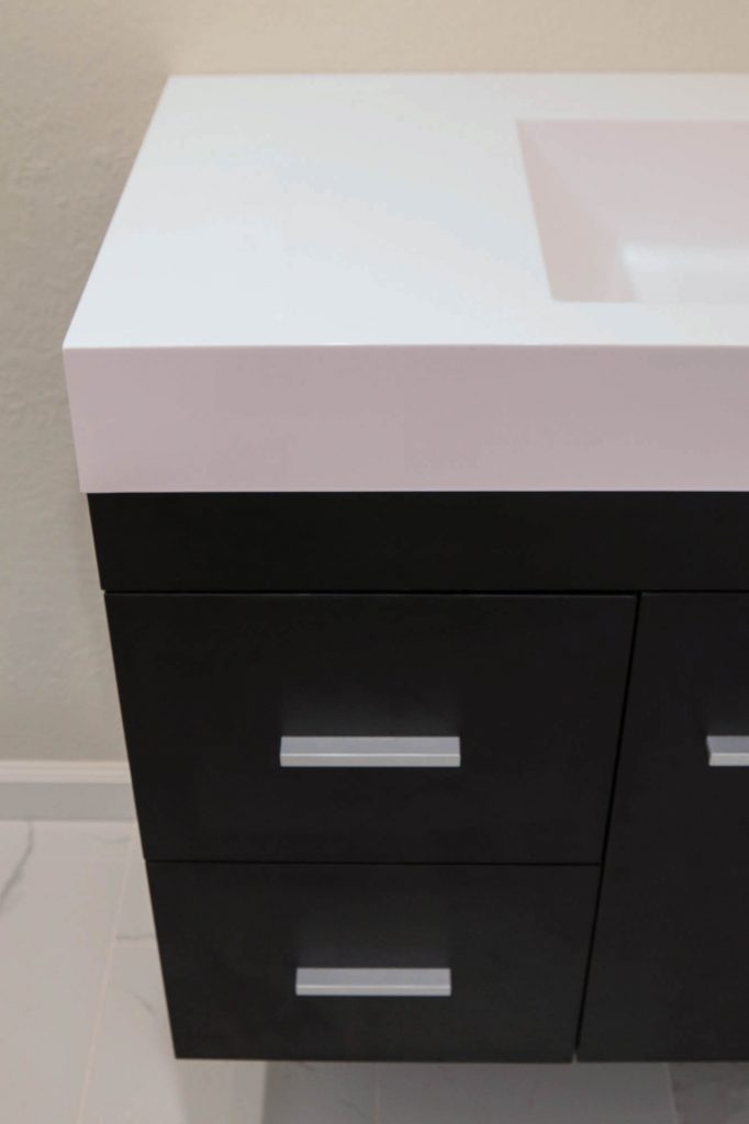 How We Installed Our Floating Vanity by The Wood Grain Cottage