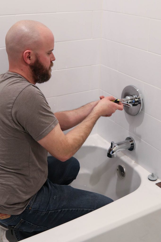 One, Big Hall Bathroom Update by The Wood Grain Cottage