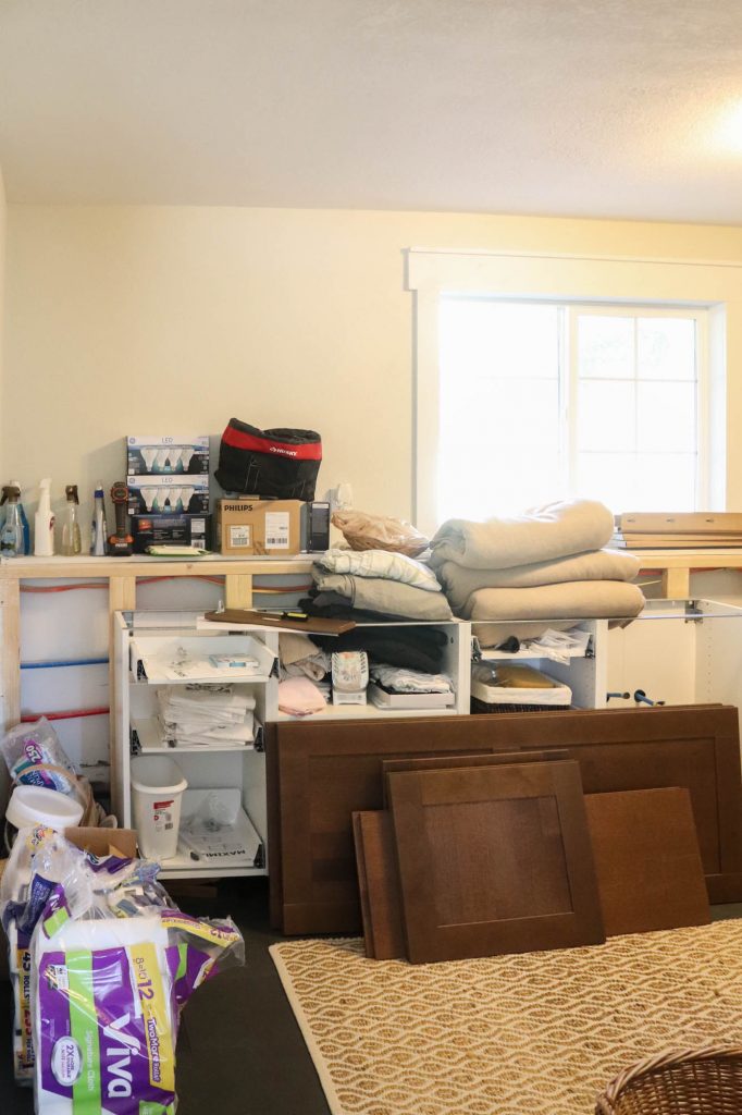 Painting The Laundry Room And Installing Cabinets by The Wood Grain Cottage