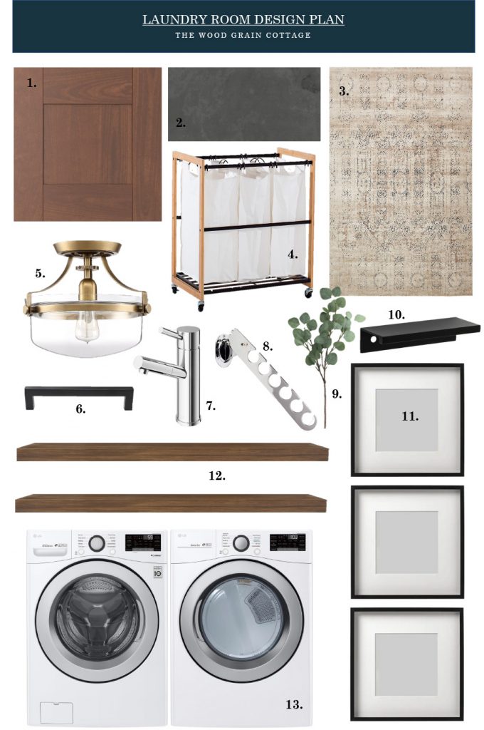 Laundry Room Design Plan by The Wood Grain Cottage
