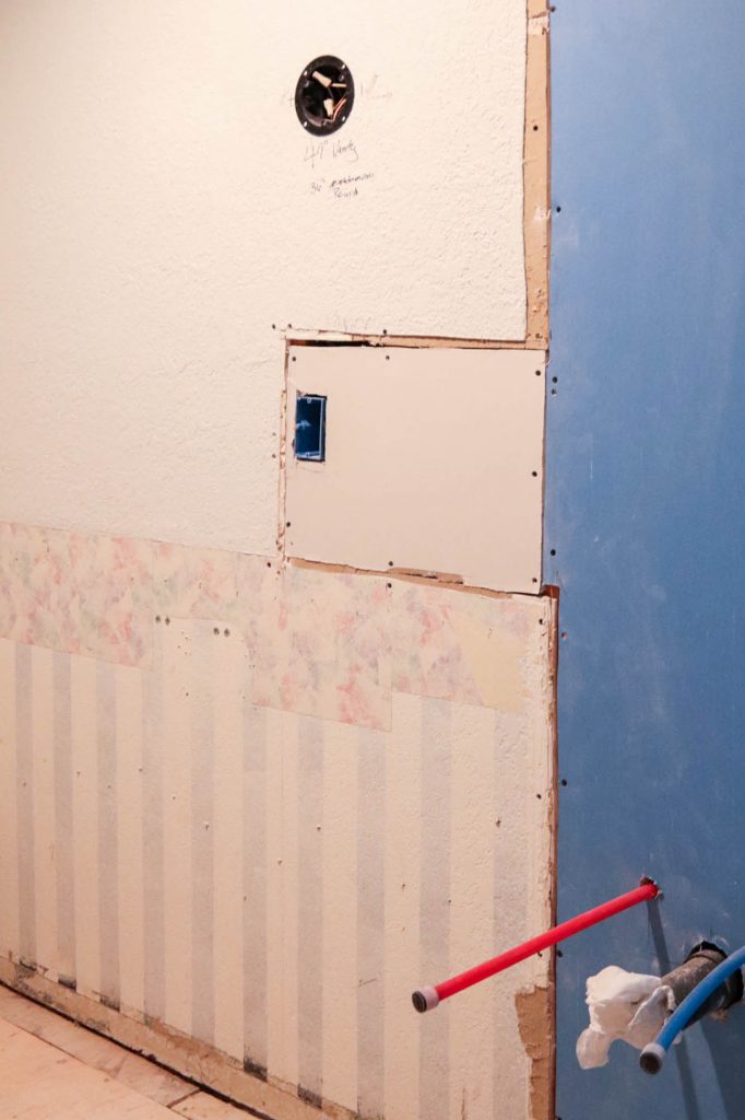 One, Big Hall Bathroom Update by The Wood Grain Cottage