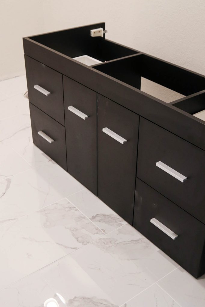 One, Big Hall Bathroom Update by The Wood Grain Cottage