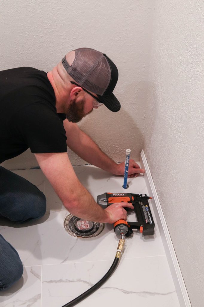 One, Big Hall Bathroom Update by The Wood Grain Cottage