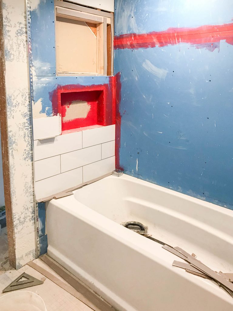 One, Big Hall Bathroom Update by The Wood Grain Cottage