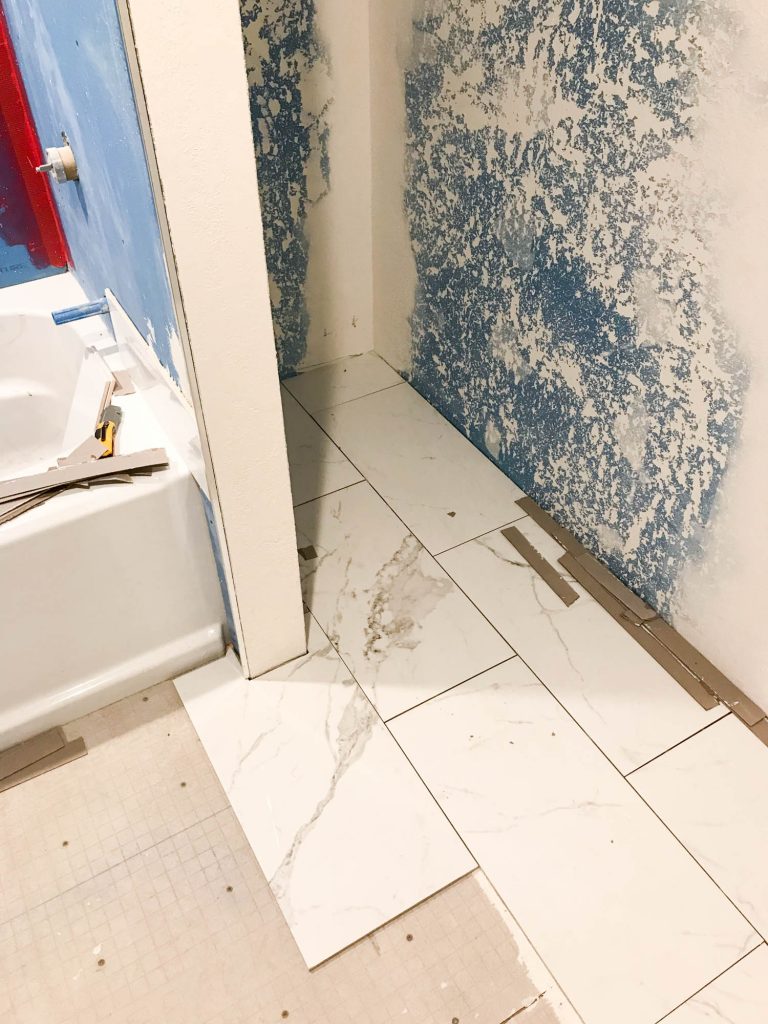 One, Big Hall Bathroom Update by The Wood Grain Cottage