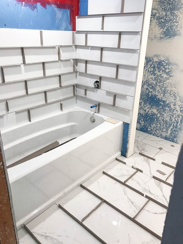 One, Big Hall Bathroom Update by The Wood Grain Cottage