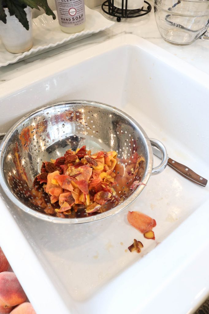 Canned Peach Syrup Recipe by The Wood Grain Cottage