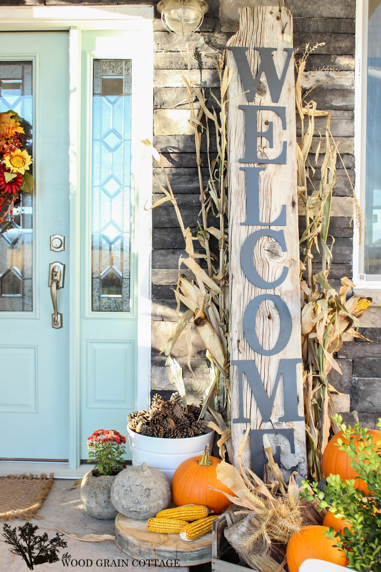 Fall Front Porch Decorating Ideas The Wood Grain Cottage
