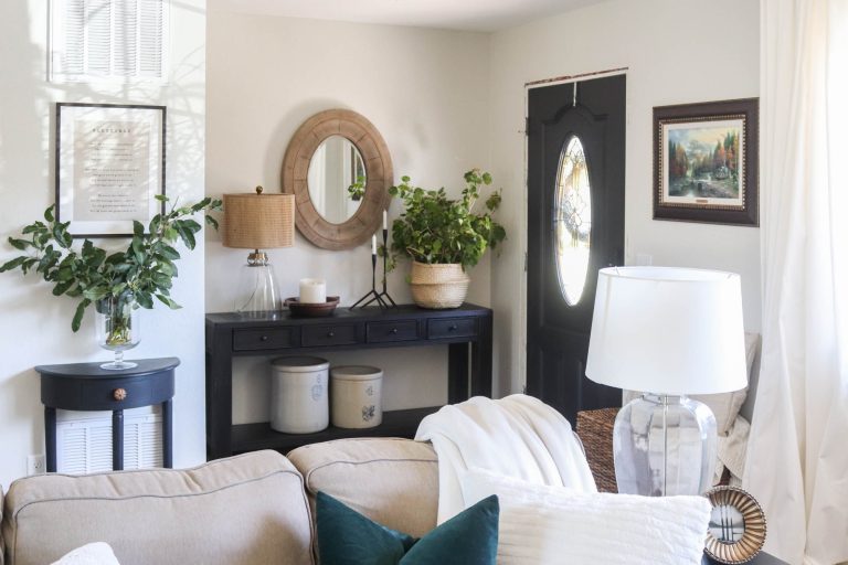 Painted Front Door Interior