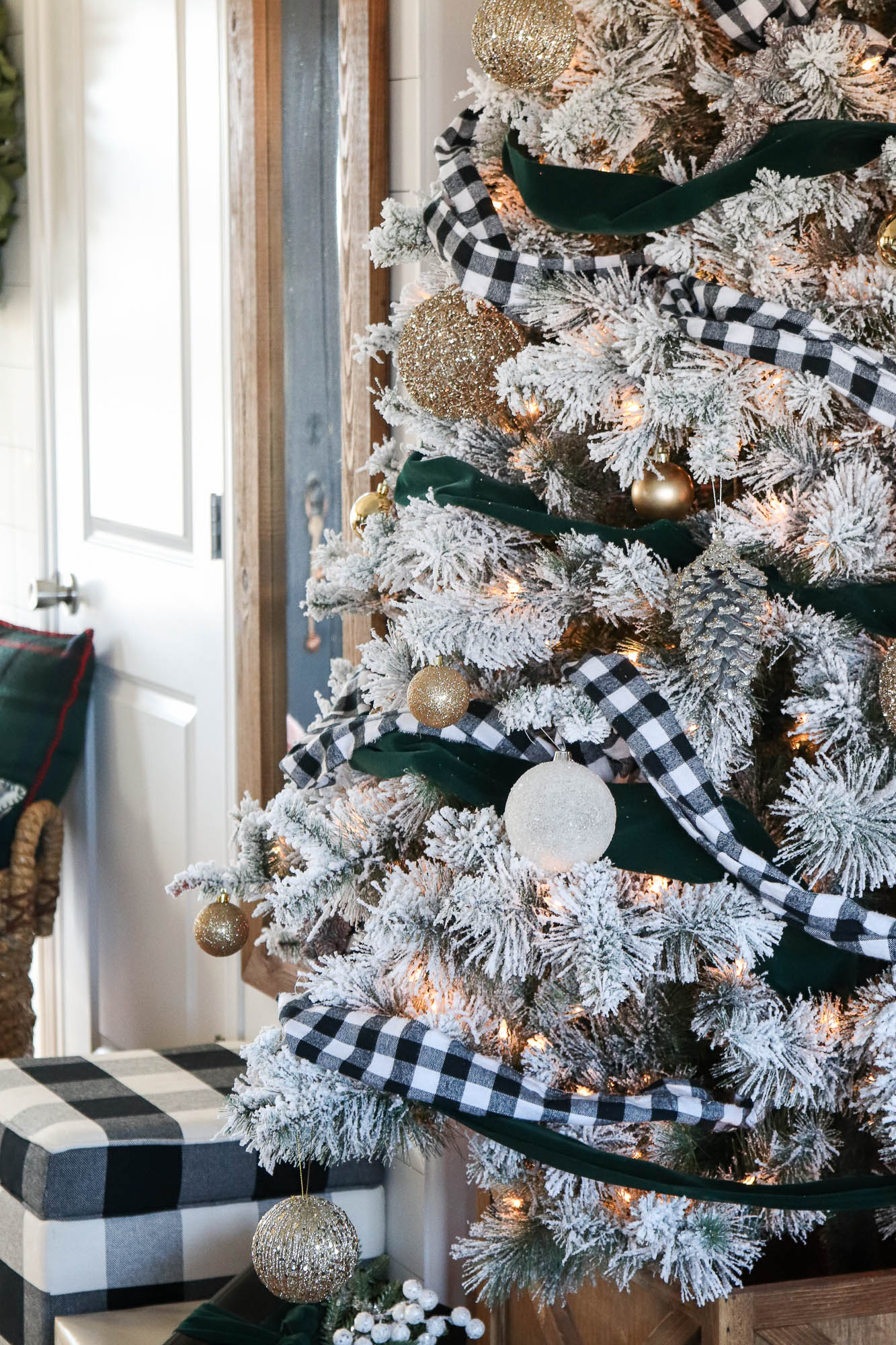 The Best Flocked Christmas Trees by The Wood Grain Cottage - The Wood ...