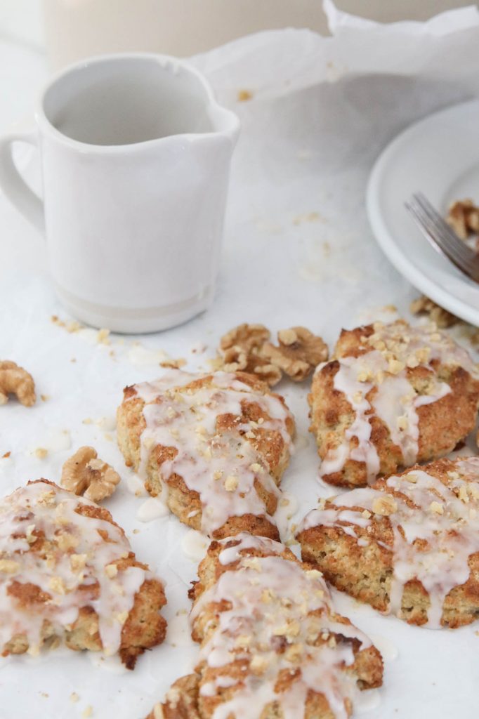 A picture of gluten free banana nut scones.