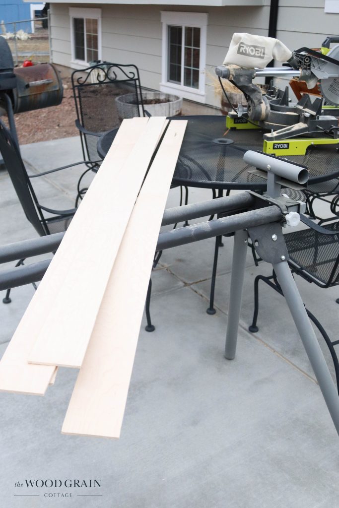 A picture of the underlayment cut to size. 