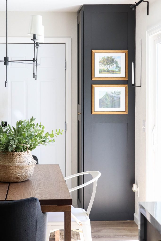 A picture of our dining room art. 