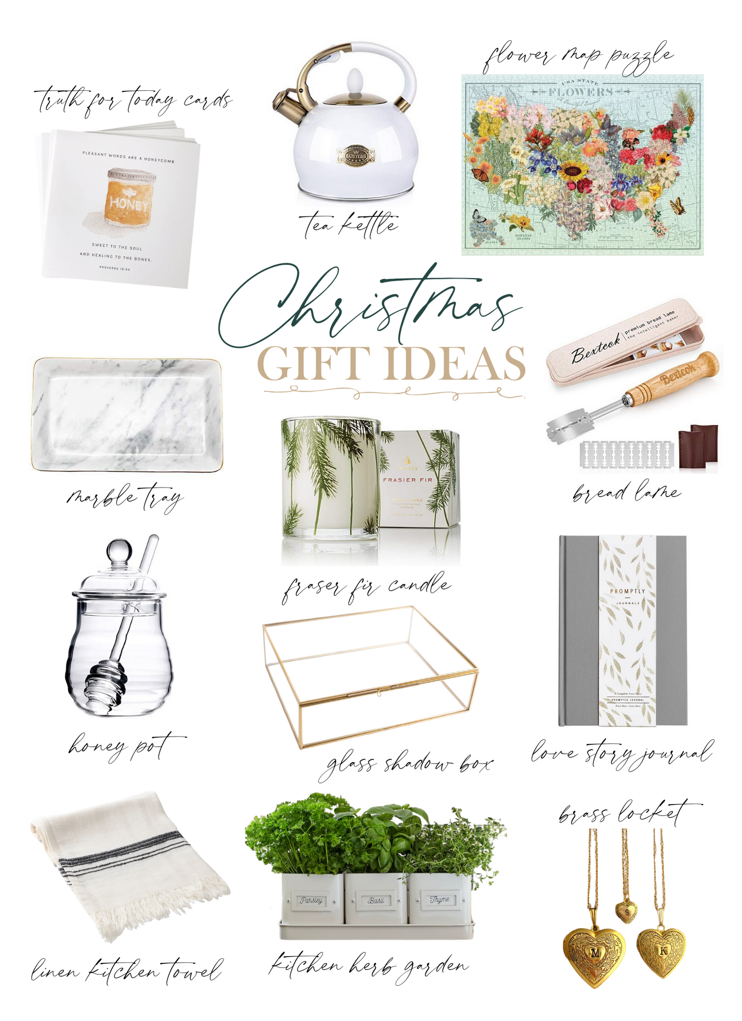 A collection of gift ideas to give this Christmas season.