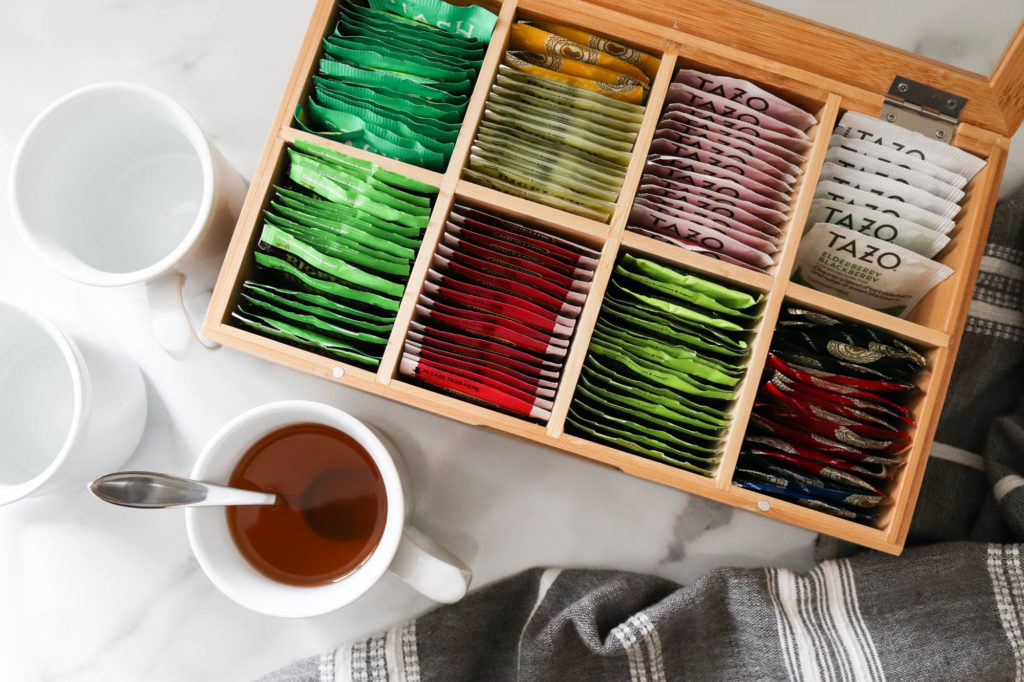 A picture of the hot tea organizer. 