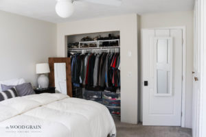 A picture of our master bedroom closet.