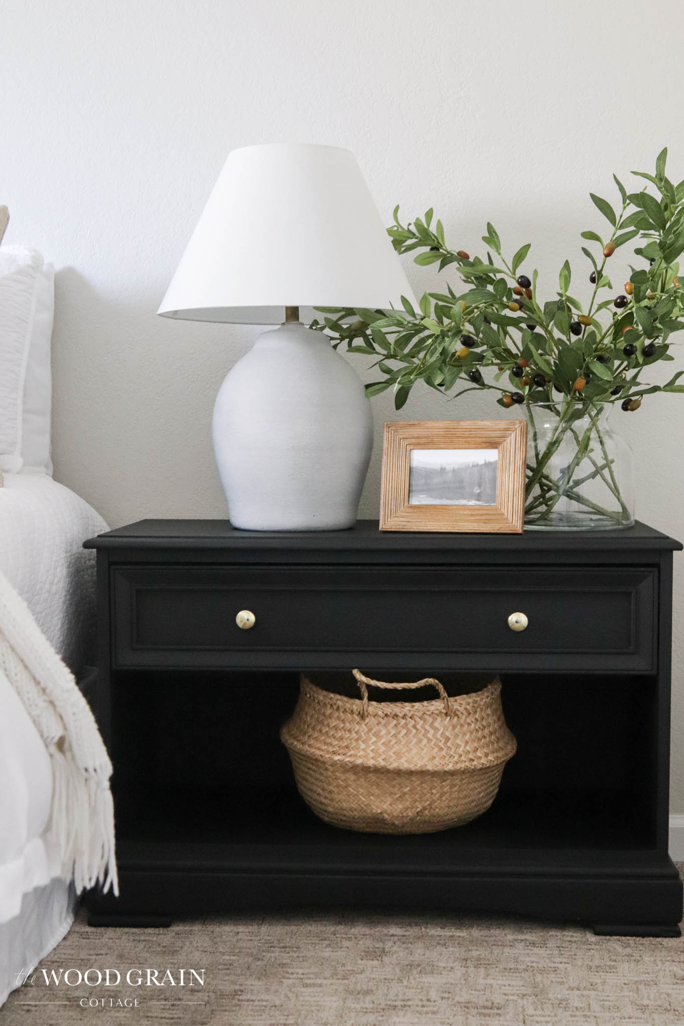 Master Bedroom Night Stand Makeover - The Wood Grain Cottage