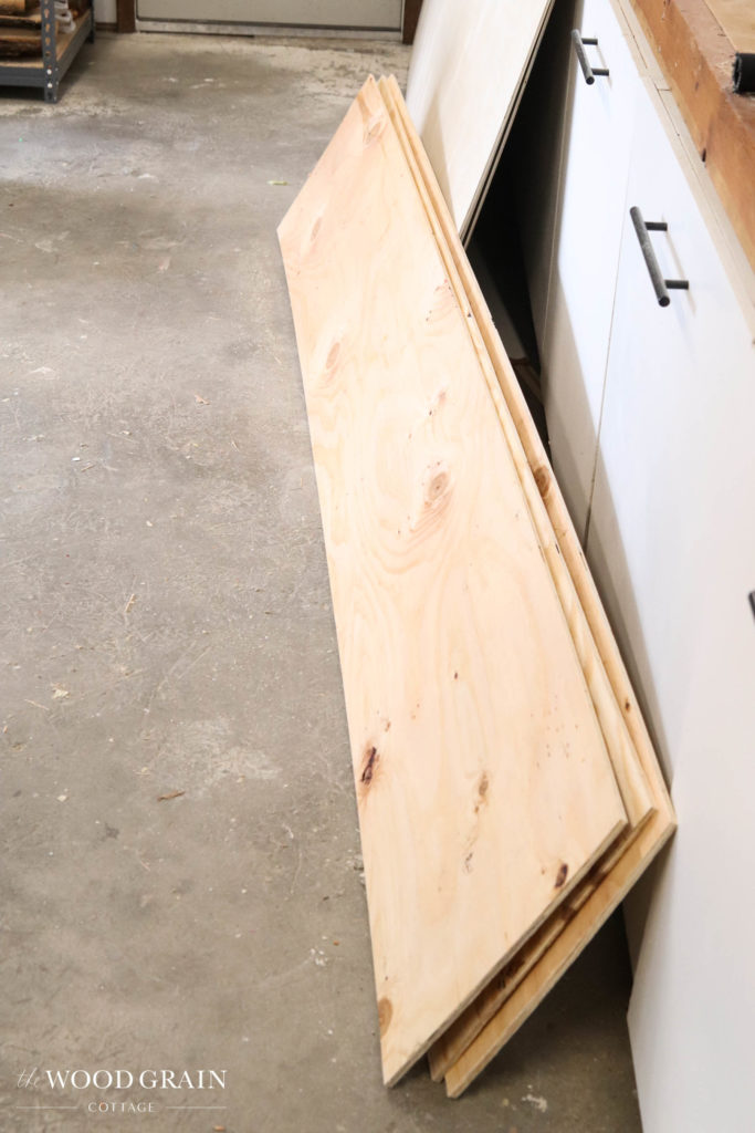 A picture of the wood ripped down into three equal pieces.
