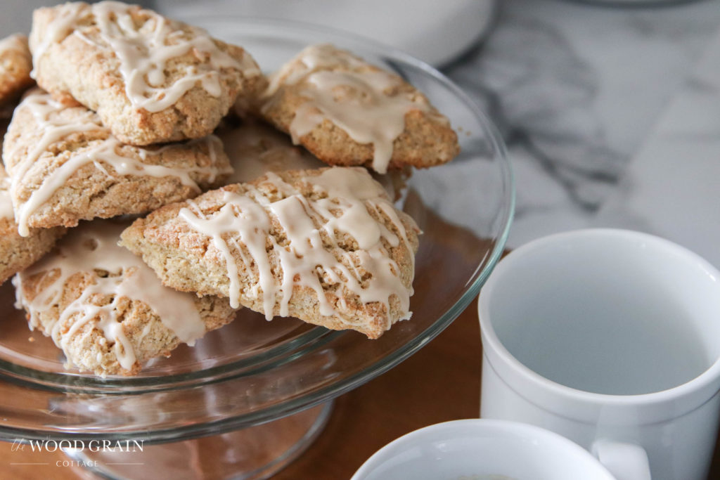 A picture of the gluten free spiced chai scones. 
