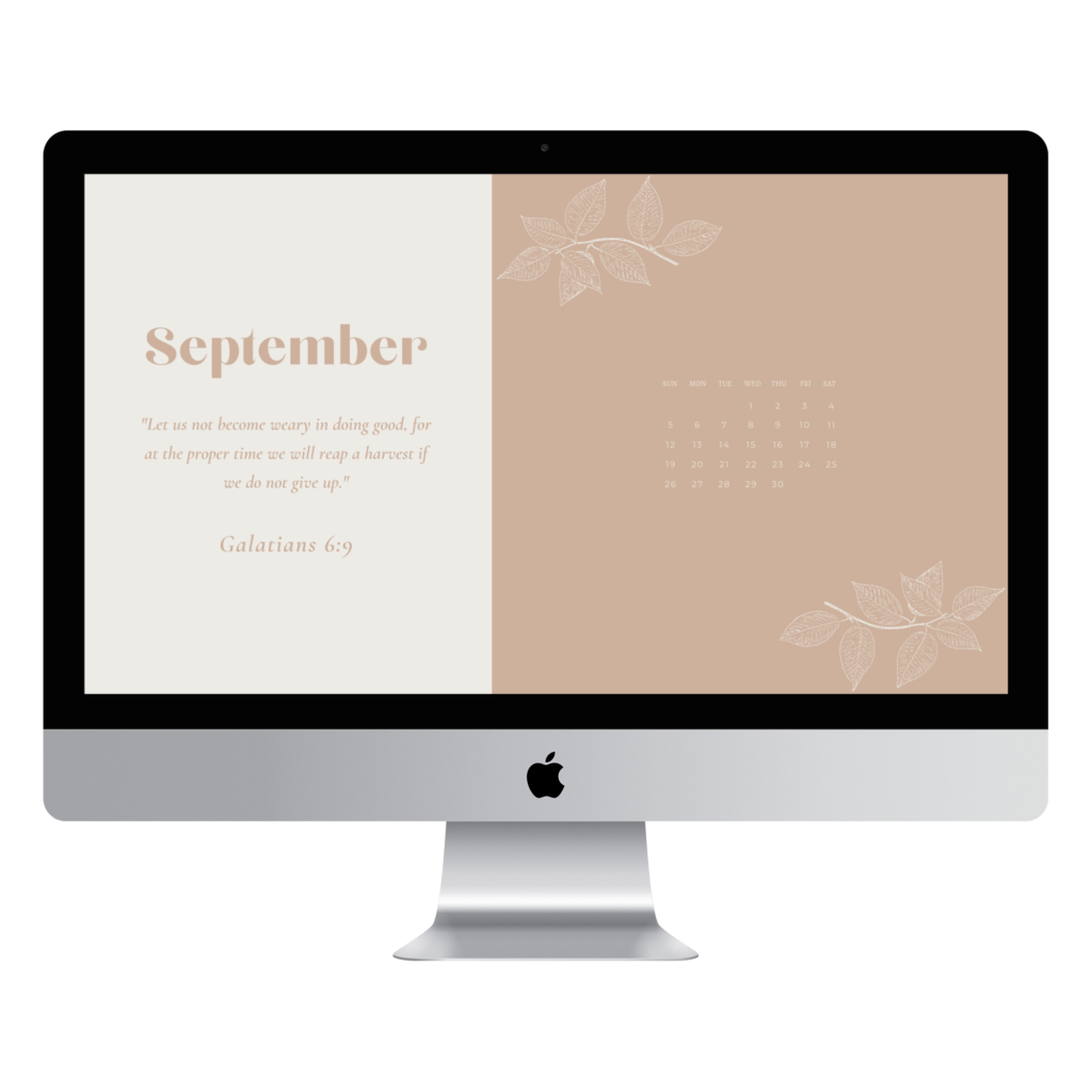 A picture of the calendar and quote on a computer.