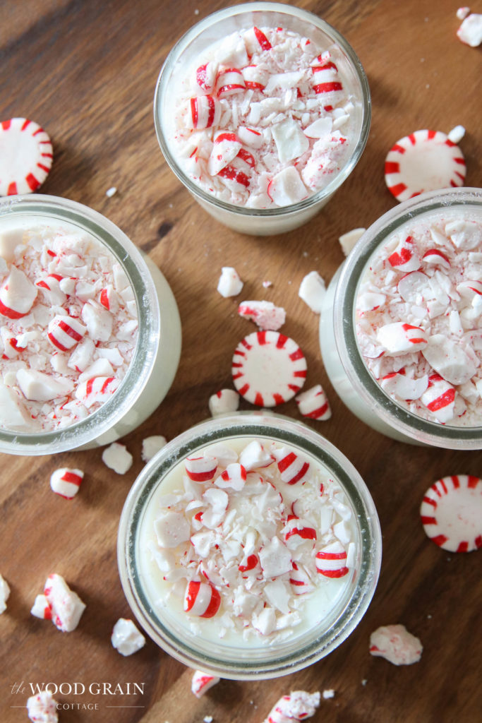 A picture of our Christmas candles.